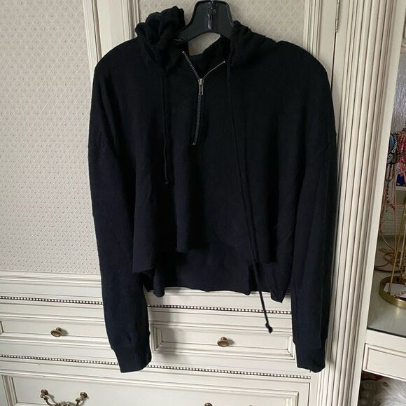 Womens pacsun LA hearts black half zip sweater - Picture 1 of 4